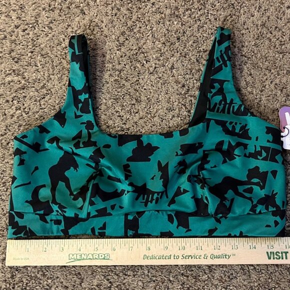 Yitty Sports Bralette Womens XL New Green Black Pullover Stretch Comfort - Picture 12 of 16